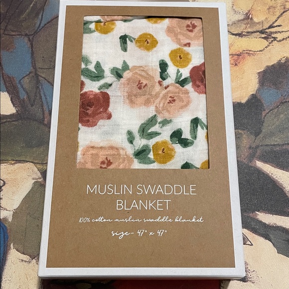 Mud Pie Other - 🍼Ships Same Day🍼100% Cotton Muslin Swaddle Blanket